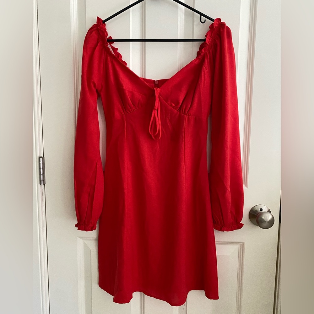 NEVER WORN NASTY GAL RED DRESS